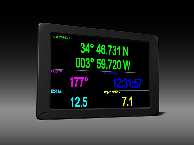 yacht display with bright colours